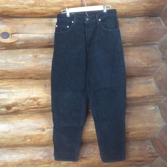 Levi's Other - Levi's 560 90s Black Loose Fit Tapered Leg Denim Baggy Vintage Jeans Size 32*x32